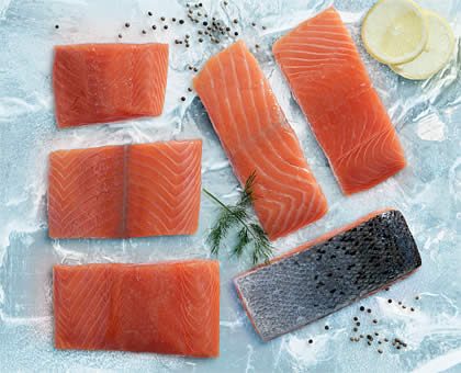 Atlantic Salmon Farm Raised Frozen Fish